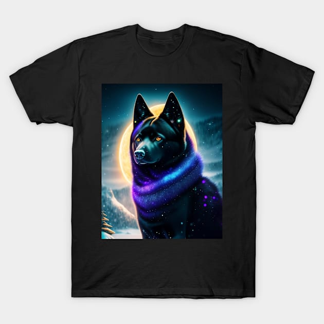 Galactic Schipperke T-Shirt by Enchanted Reverie